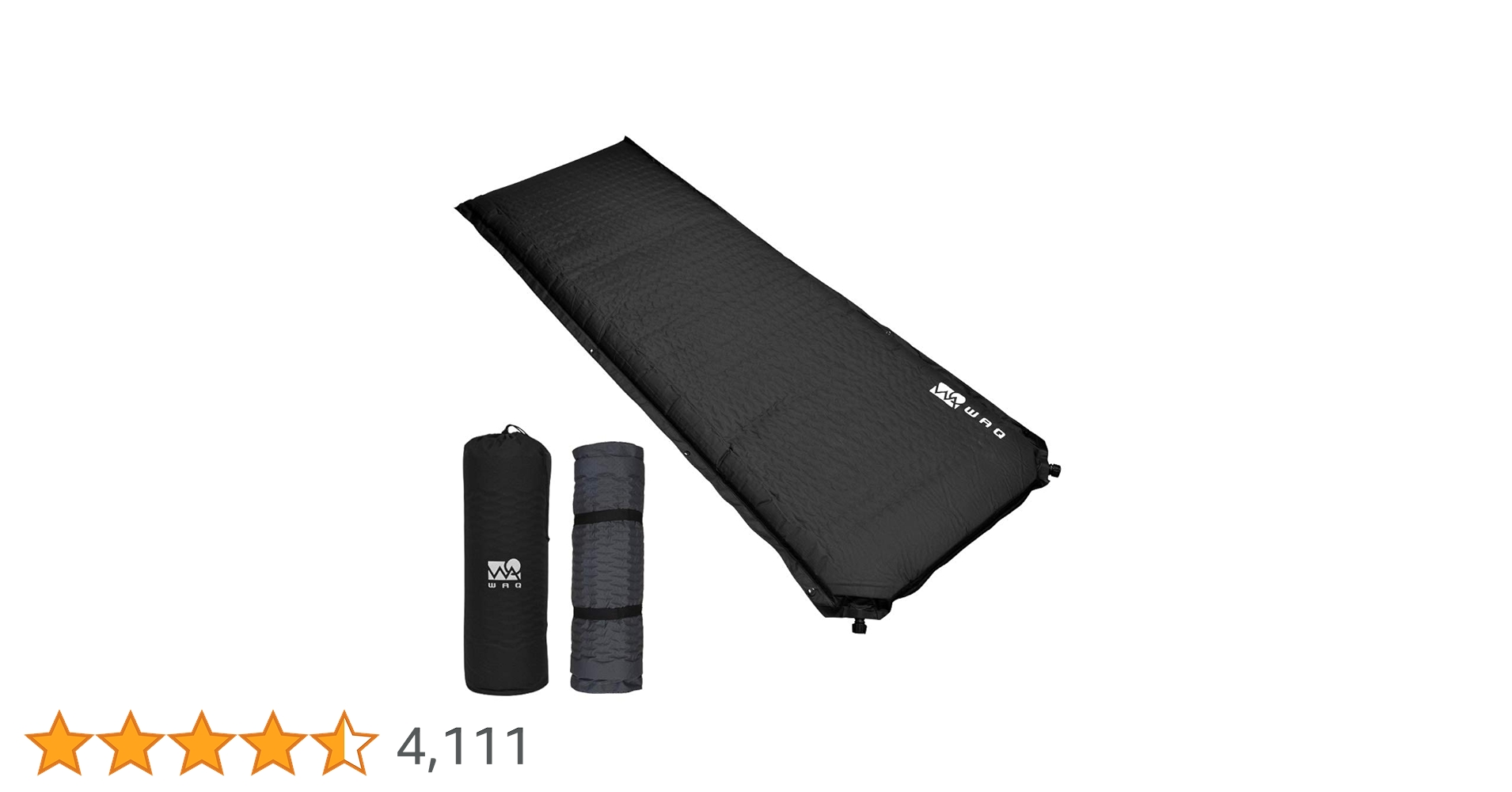 WAQ キャンプマット　車中泊マット　厚手8㎝　軽量インフレーターマット インフレータブル式マット 8cm WAQ 車中泊 キャンプ用